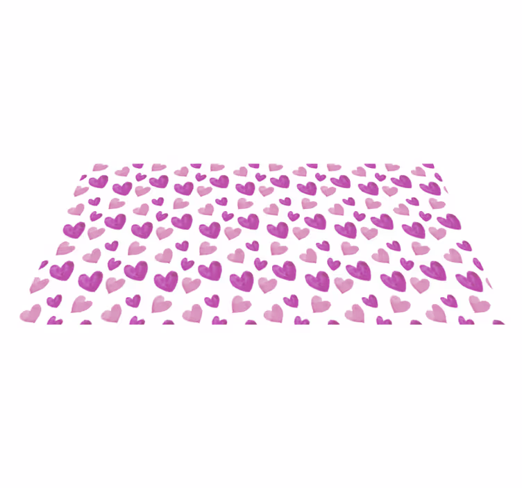Heart Pattern Playful kids vinyl carpet - TenStickers
