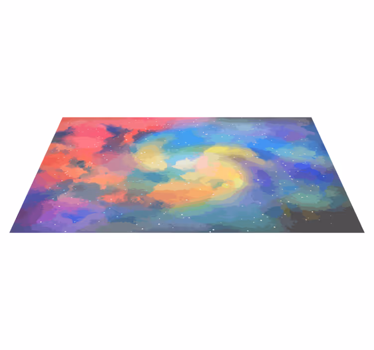 Celestial Swirl modern vinyl carpet - TenStickers
