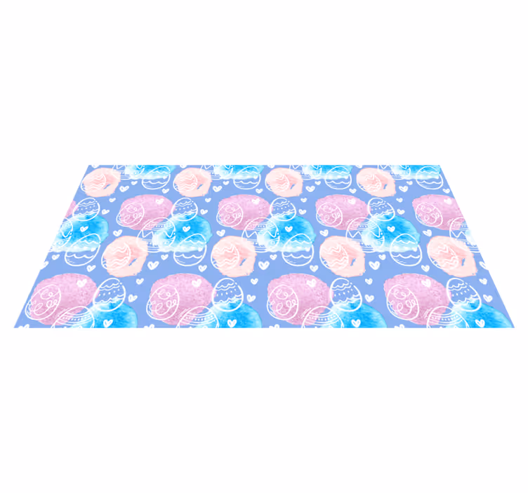 Colorful Easter Eggs kids vinyl carpet - TenStickers