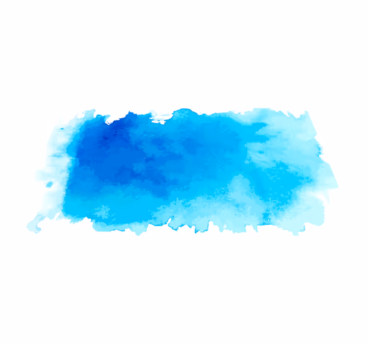 Blue watercolor splash minimalist vinyl carpet - TenStickers
