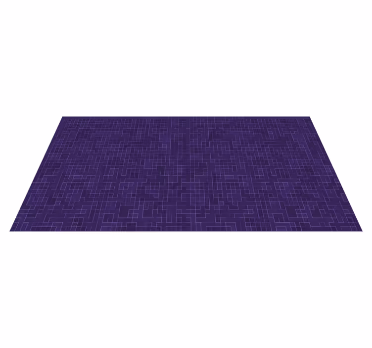 Purple Patterned Graphics geometric vinyl carpet - TenStickers