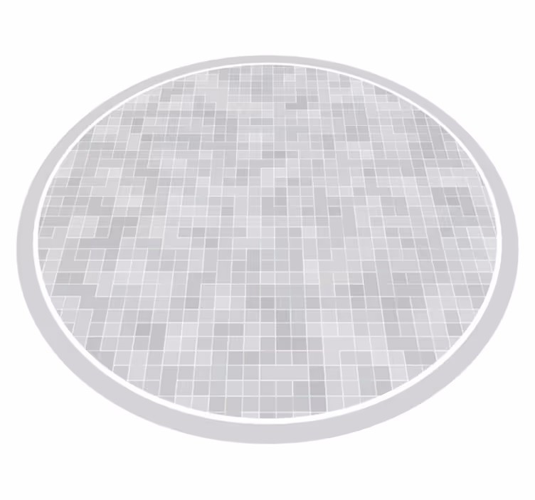 Sleek Mosaic Pattern bathroom vinyl carpet - TenStickers