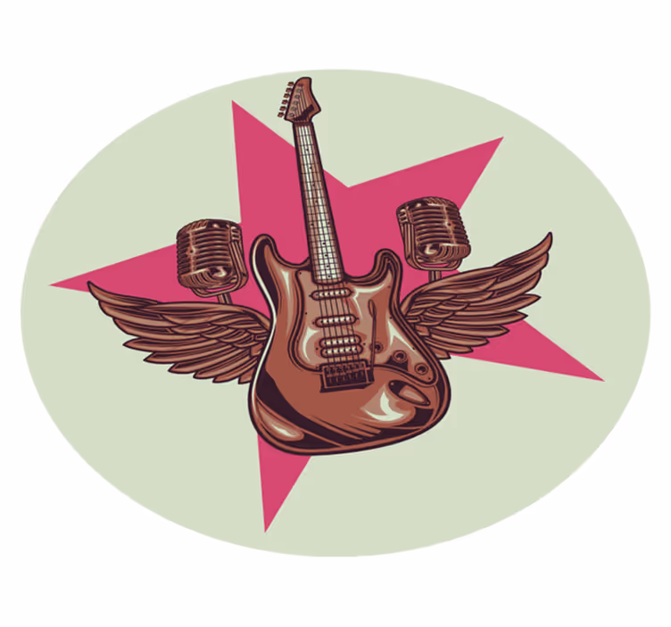 Rock star tribute teen vinyl carpet - TenStickers