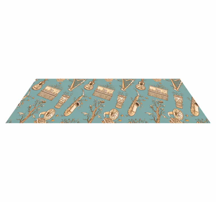 Musical Instruments Idea kids vinyl carpet - TenStickers