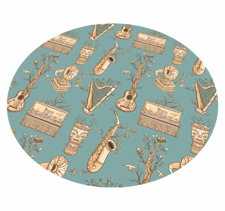 Musical Instruments Harmony kids vinyl carpet - TenStickers