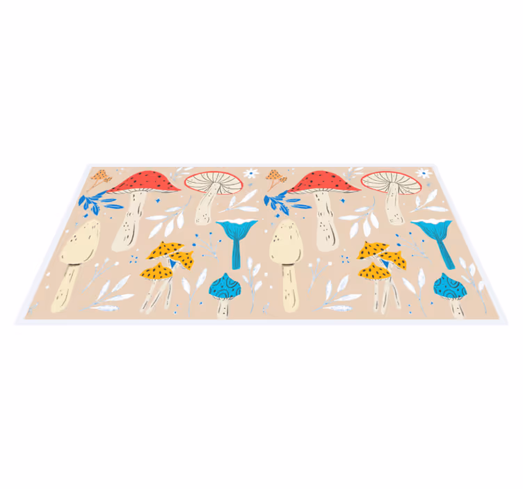 Mushroom Elements nature vinyl carpet - TenStickers