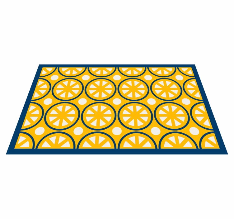 Citrus Slice Style kitchen vinyl carpet - TenStickers