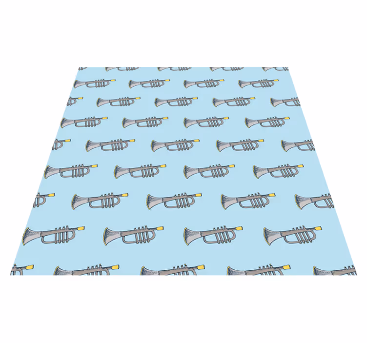 Trumpet Pattern kids vinyl carpet - TenStickers