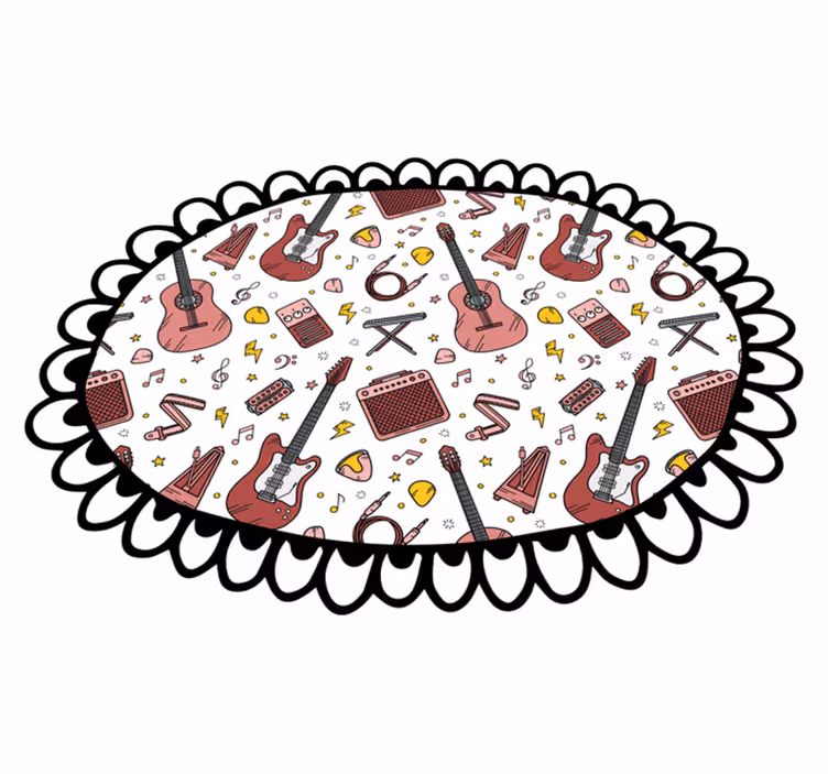 Musical Elements Motif kids vinyl carpet - TenStickers