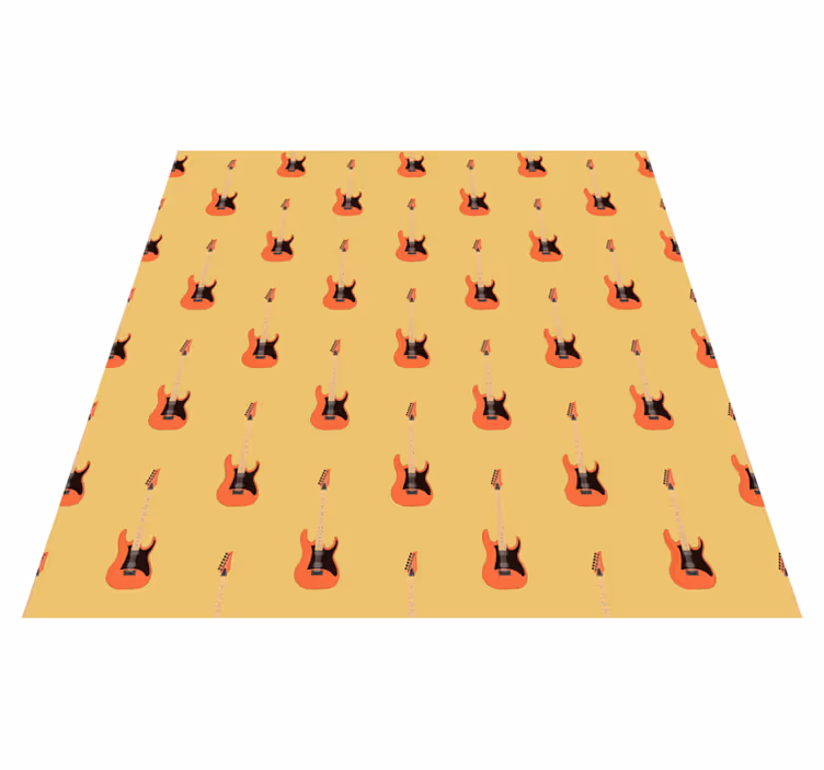 Electric Guitar Focal teen vinyl carpet - TenStickers