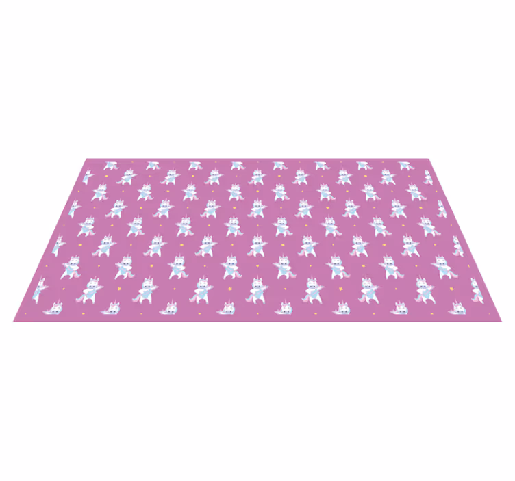 Unicorn Adventure Theme kids vinyl carpet - TenStickers