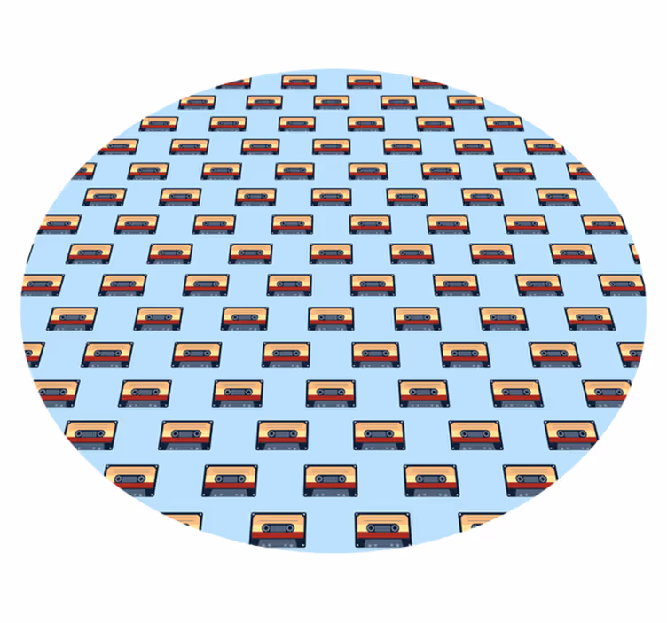 Vintage vinyl carpet retro cassette design - TenStickers