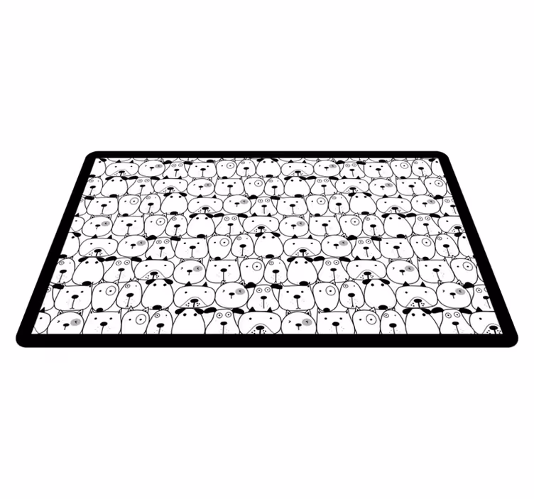 Adorable Creature Visages animal vinyl carpet - TenStickers
