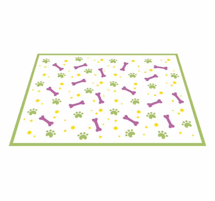 Paw Print Fun kids vinyl carpet - TenStickers