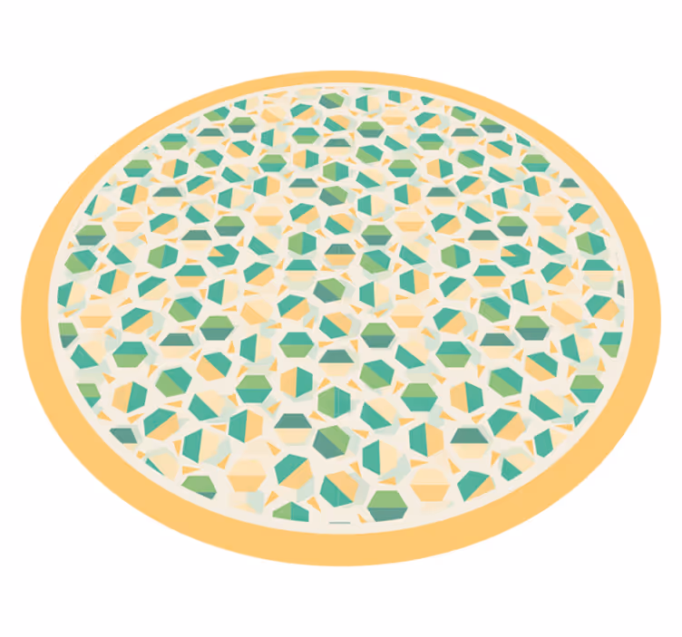 Geometric vinyl carpet hexagonal design - TenStickers