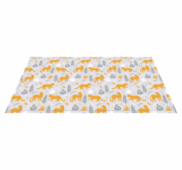 Wildlife cats pattern animal vinyl carpet - TenStickers