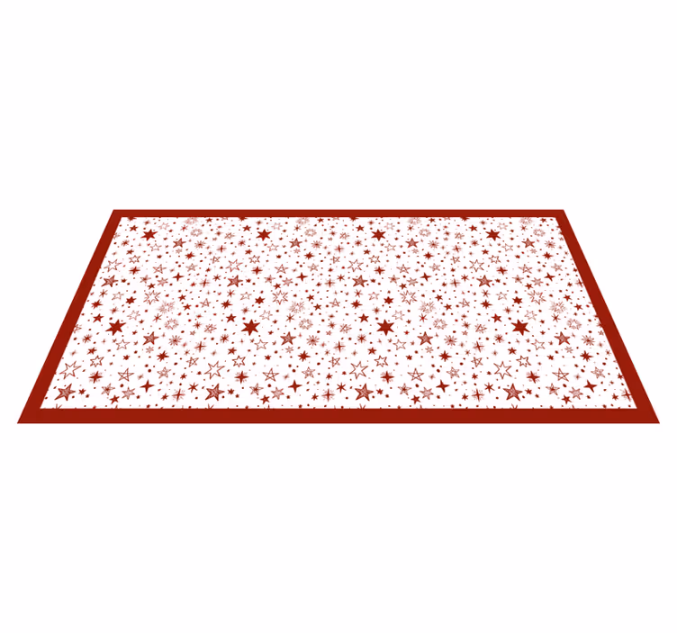 Red starry night star vinyl carpet - TenStickers