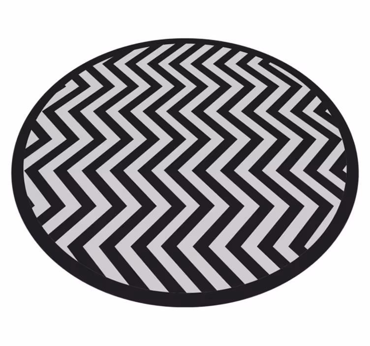 Dynamic Chevron Pattern geometric vinyl carpet - TenStickers