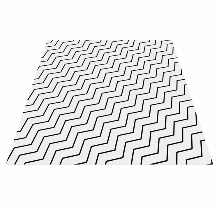 Zigzag trend geometric vinyl carpet - TenStickers