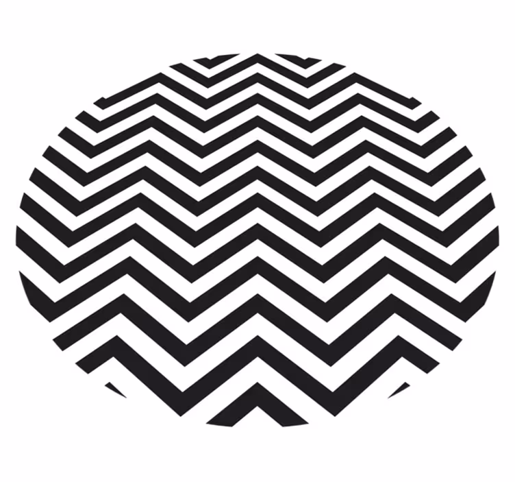 Geometric vinyl carpet chevron pattern - TenStickers