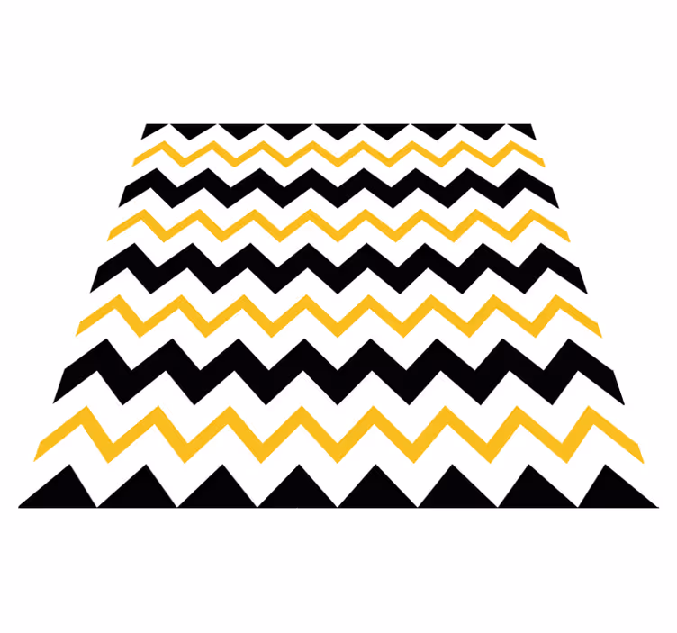Geometric vinyl carpet chevron zigzag design - TenStickers