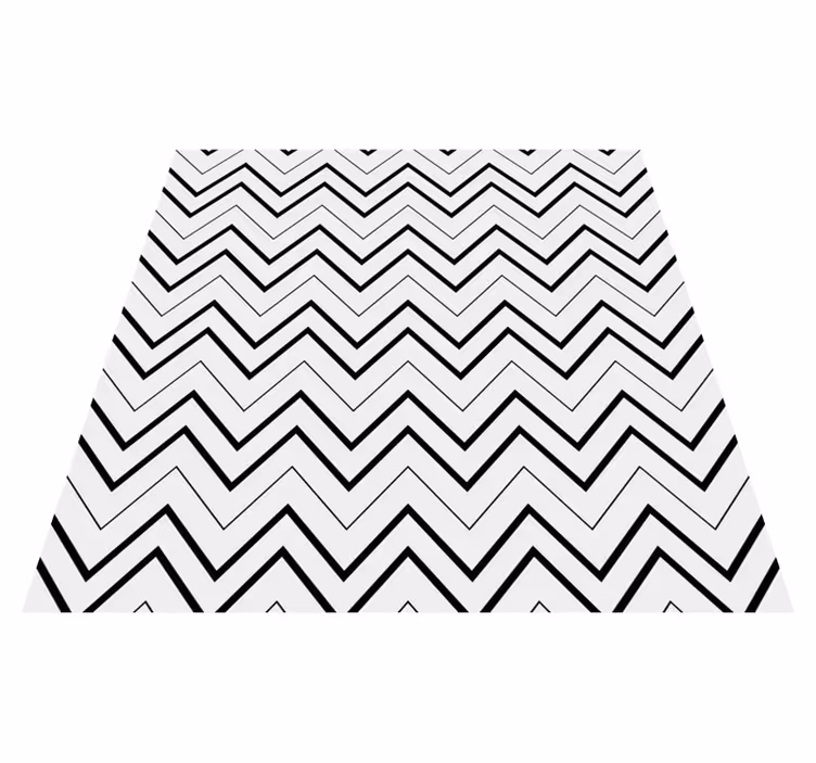 Minimalist vinyl carpet in chevron style - TenStickers
