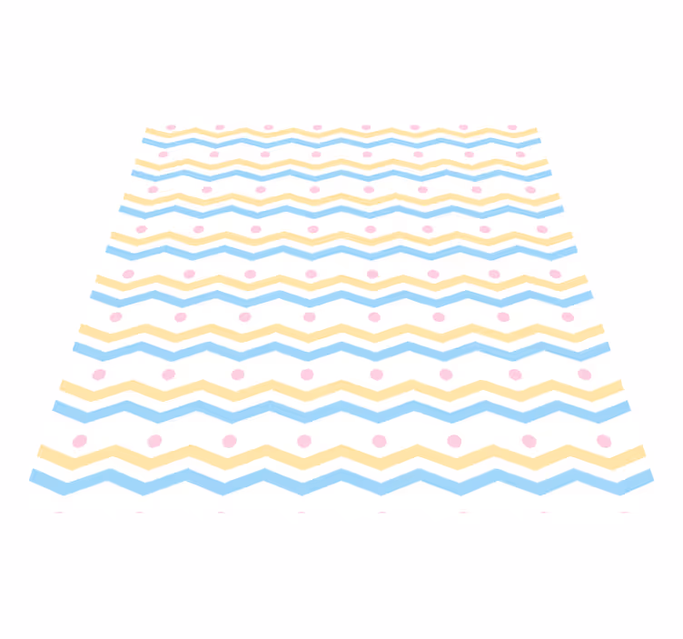 Chevron Colorful Pattern kids vinyl carpet - TenStickers