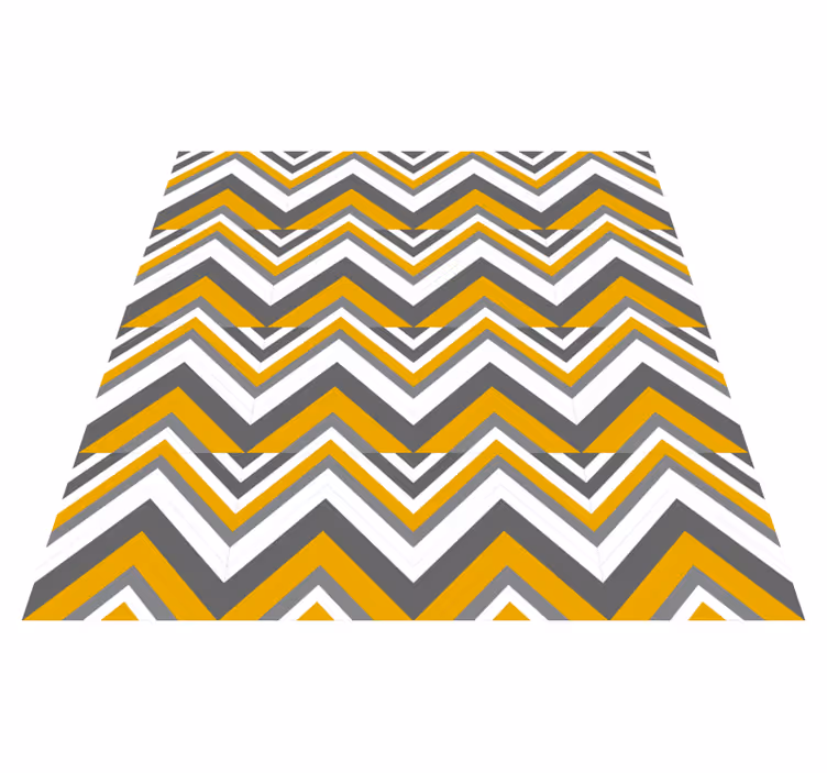Chevron Stripe Motif geometric vinyl carpet - TenStickers