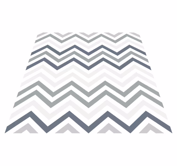 Chic Chevron Motif geometric vinyl carpet - TenStickers