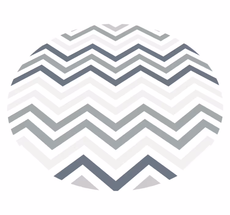 Striped vinyl carpet with chevron pattern design - TenStickers