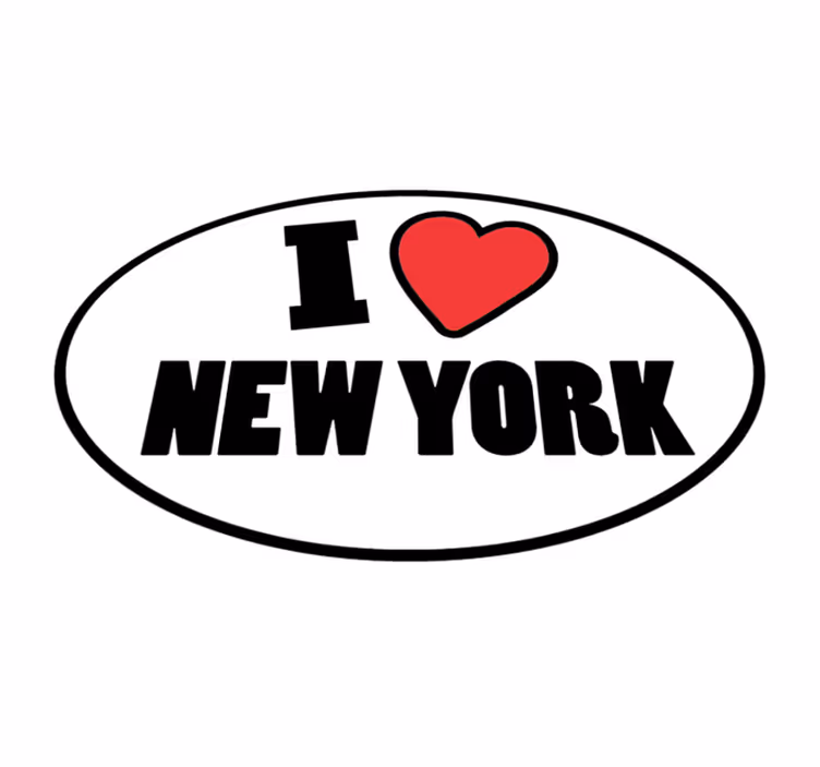 I Love New custom vinyl carpet - TenStickers