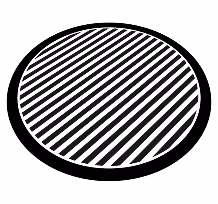 Striped vinyl carpet in solid color stripes - TenStickers