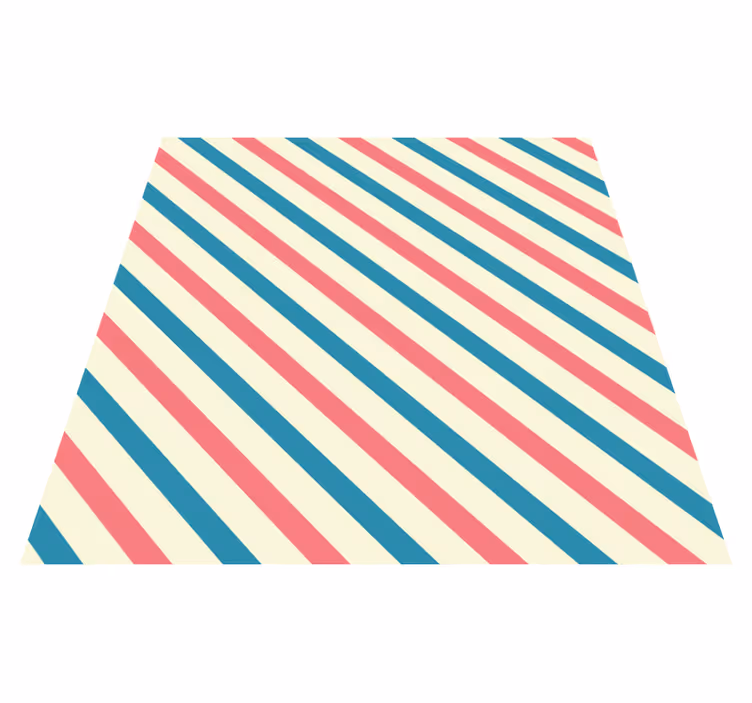 Striped vinyl carpet in abstract color diagonals - TenStickers