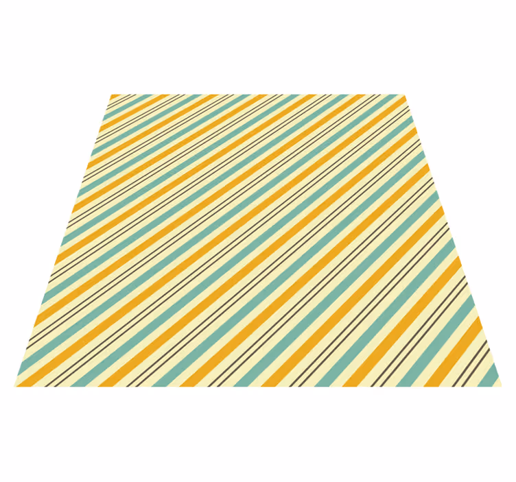 Lively striped design striped vinyl carpet - TenStickers