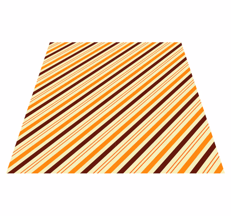 Striped vinyl carpet in vertical warm tones - TenStickers