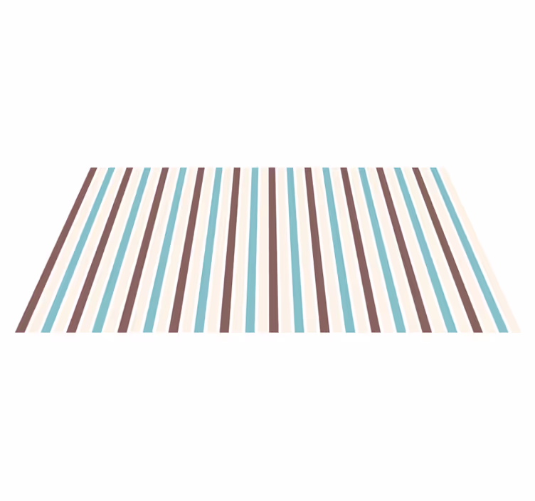 Striped vinyl carpet in modern blue design - TenStickers