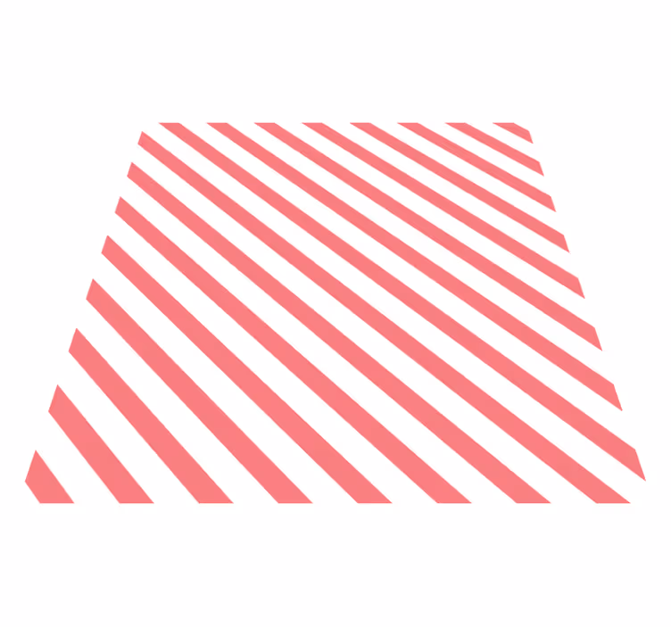 Pink and white pattern striped vinyl carpet - TenStickers