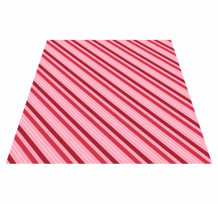 Striped vinyl carpet in pink stripe pattern - TenStickers