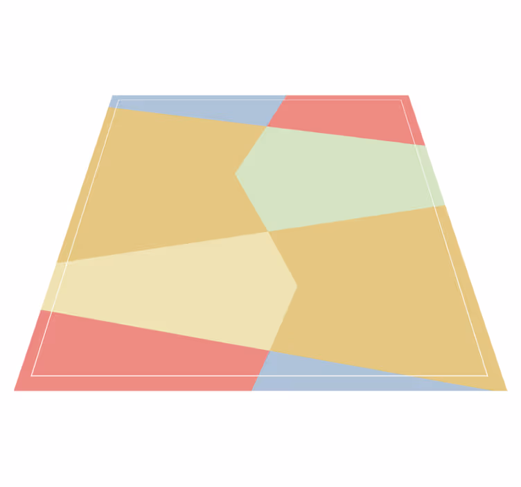 Geometric vinyl carpet lively geometric design - TenStickers