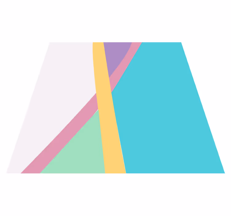 Modern vinyl carpet in colorful abstract layers - TenStickers