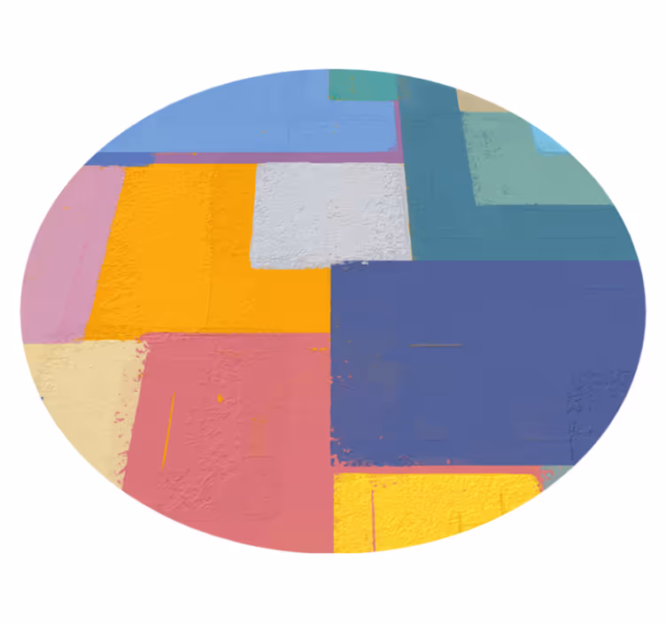 Vivid geometric figures geometric vinyl carpet - TenStickers