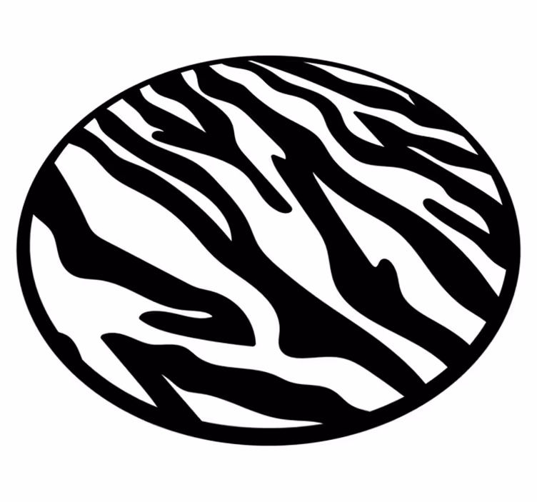 Zebra striped pattern animal print vinyl carpet - TenStickers