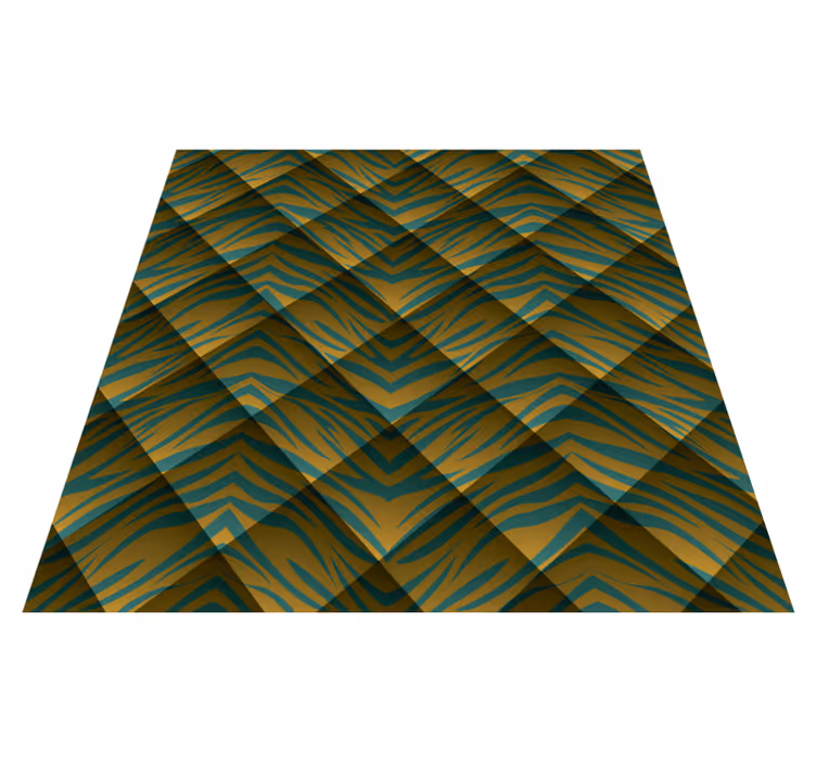 Animal print vinyl carpet zebra pattern fusion - TenStickers