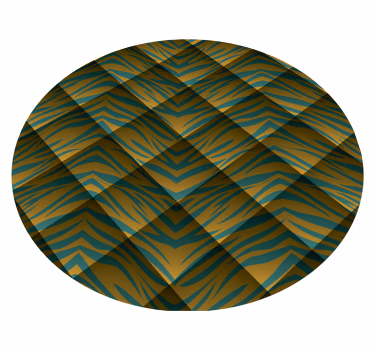 Safari Inspired Pattern animal print vinyl carpet - TenStickers