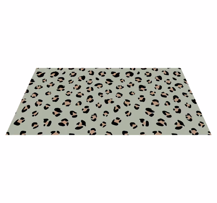 Animal print vinyl carpet leopard pattern design - TenStickers
