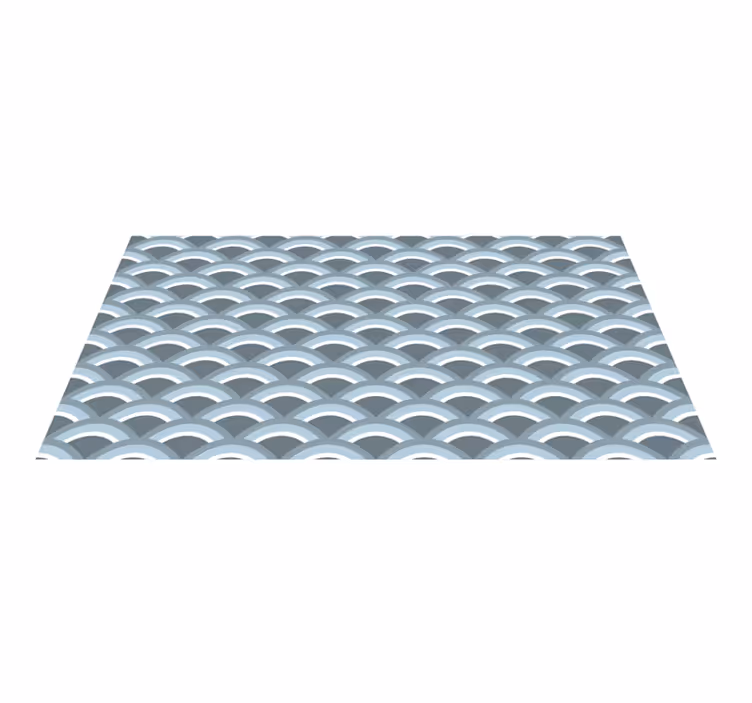 Relaxing Wave Pattern geometric vinyl carpet - TenStickers