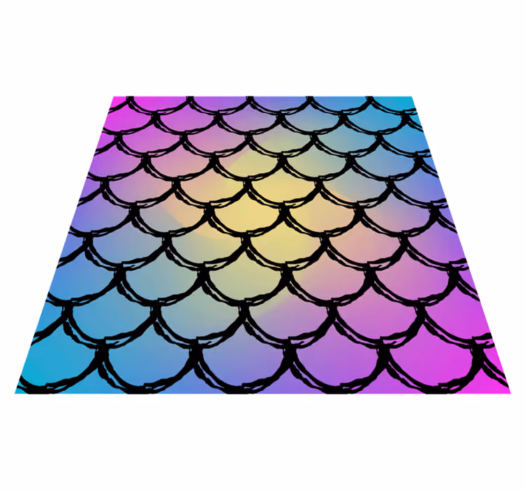 Colorful Scaled Pattern road vinyl carpet - TenStickers