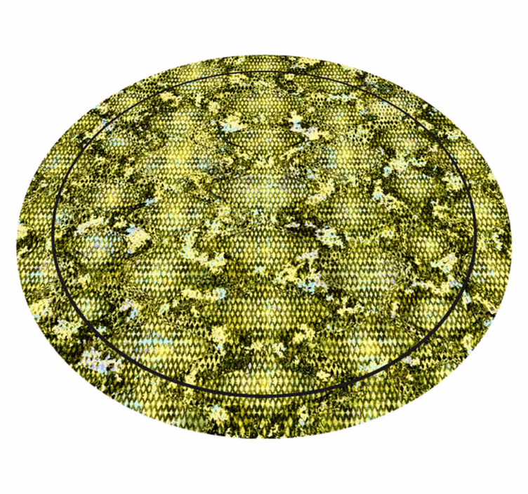 Animal print vinyl carpet reptile green skin - TenStickers