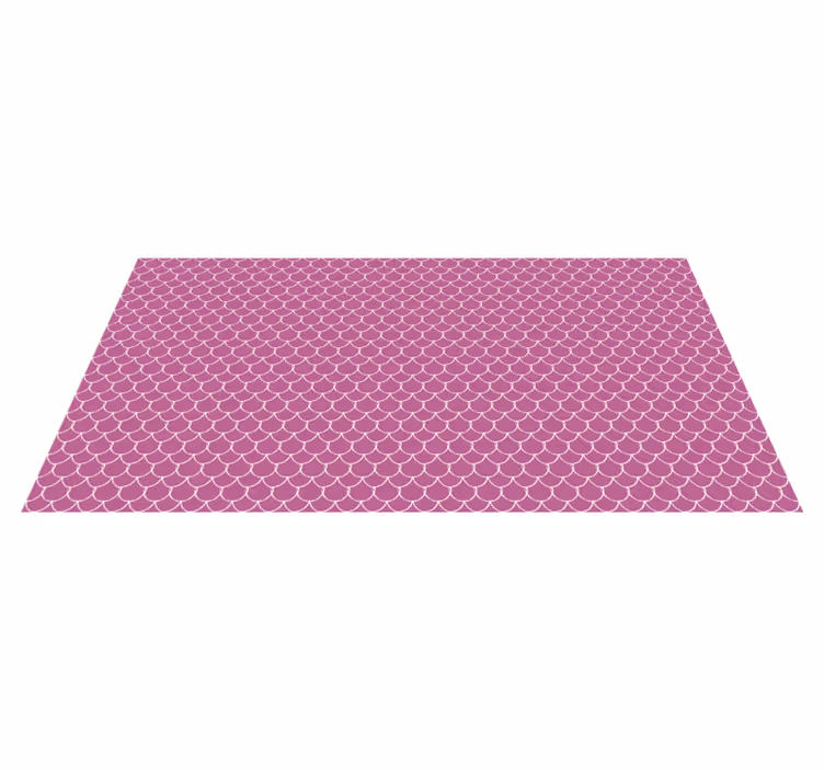 Pink scallop patterns animal print vinyl carpet - TenStickers