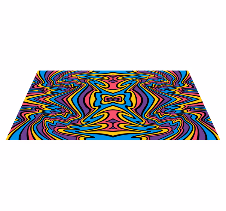 Psychedelic Swirl Pattern texture vinyl carpet - TenStickers